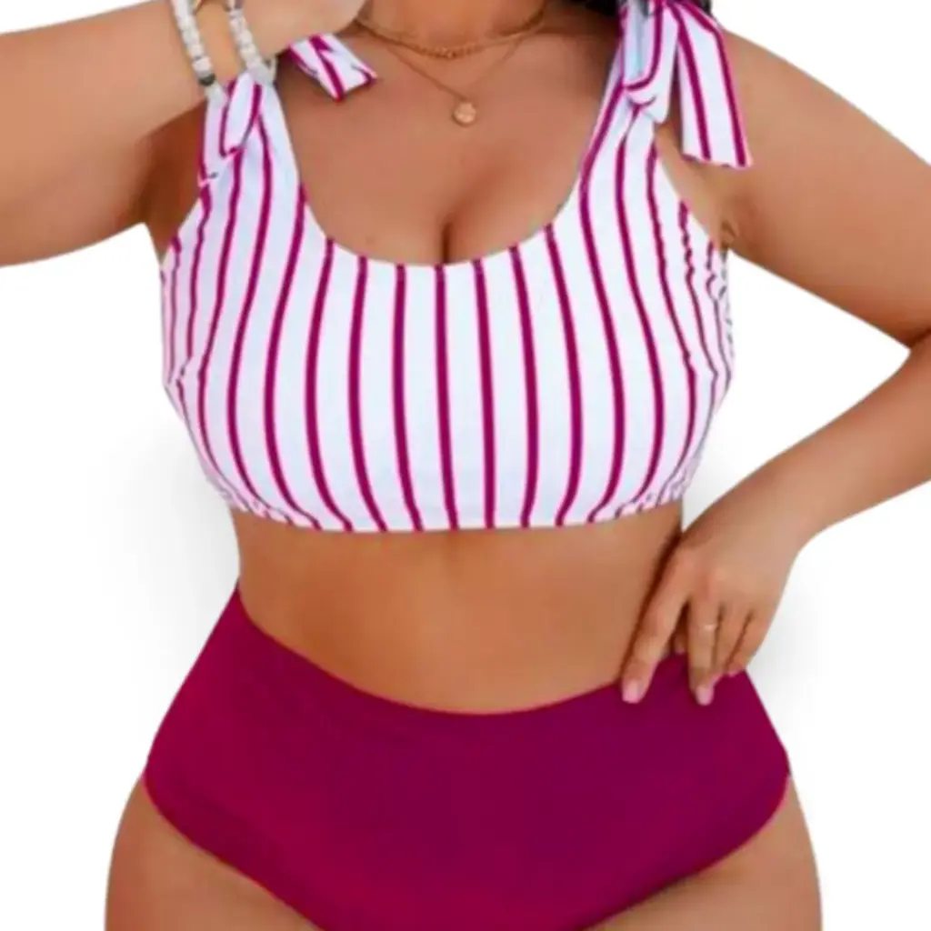 [115164] Traje de baño 2 piezas Shein C Rosa T M