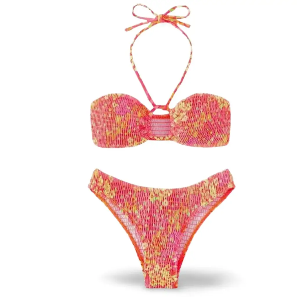 traje de baño 2 piezas Shein C Naranja T XS