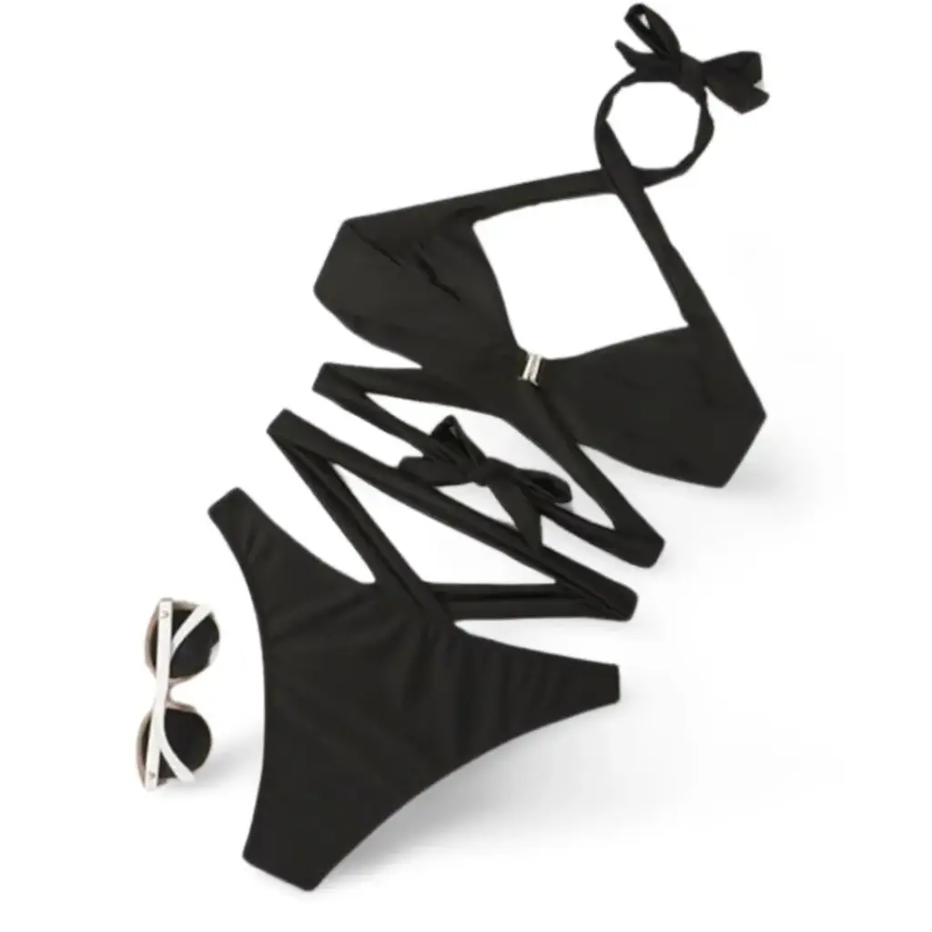 [115168] Traje de baño 2 piezas Shein C Negro T S