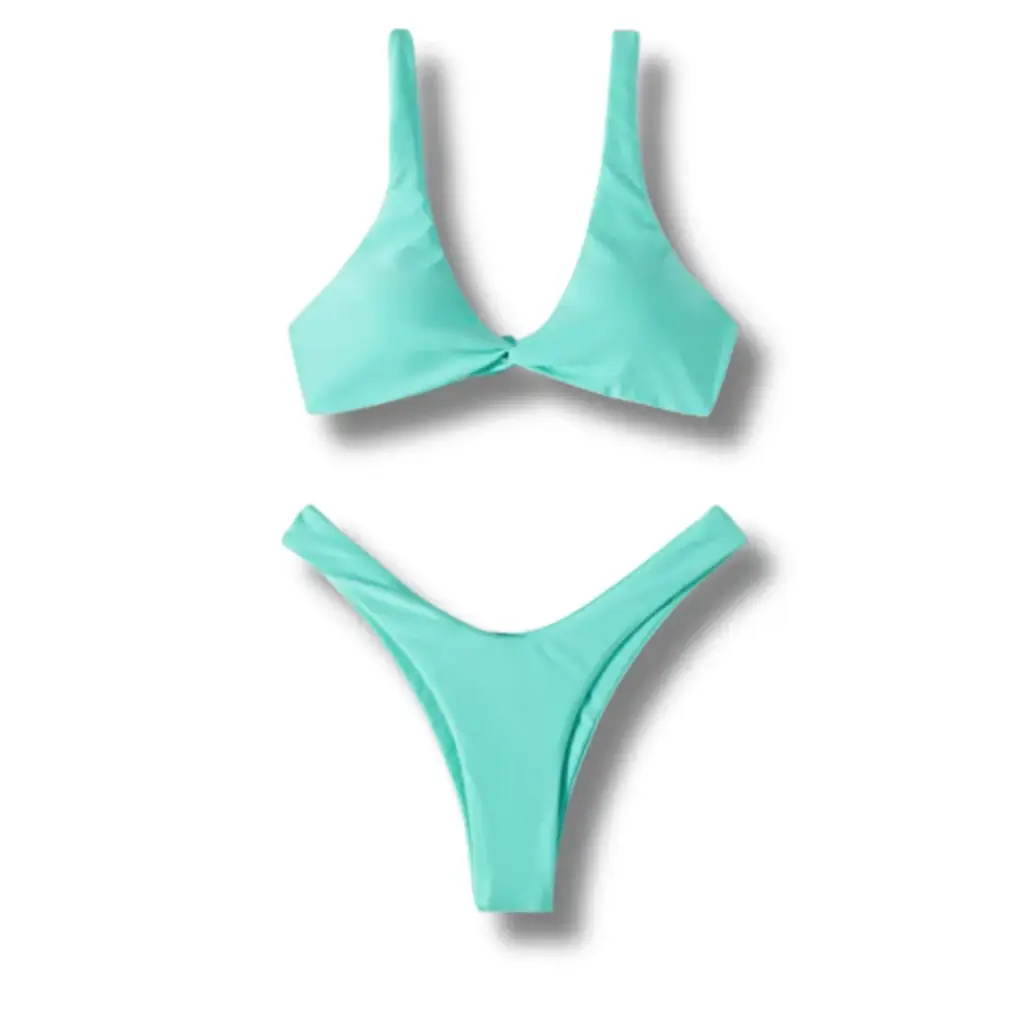 Traje de baño 2 piezas C Verde T L