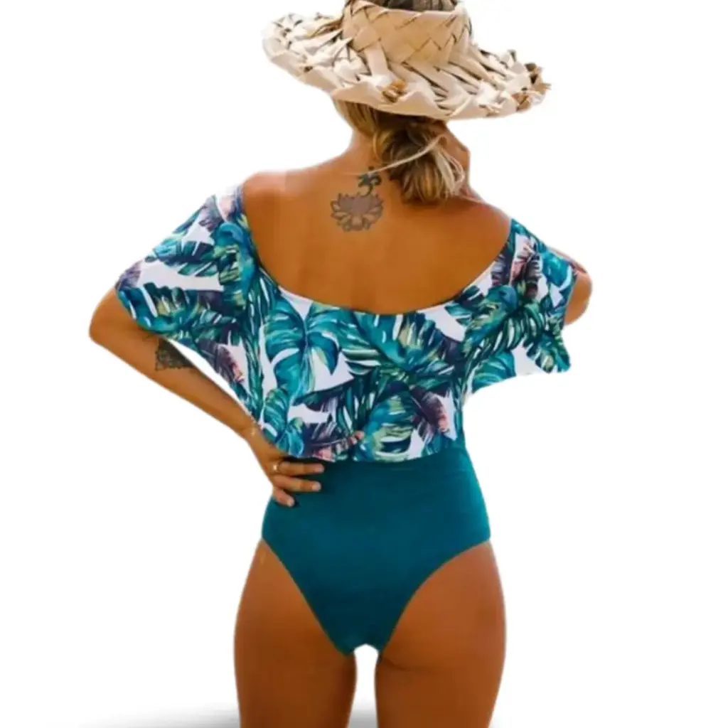 [115186] Traje de baño 1 pieza C Verde esmeralda  T XXL