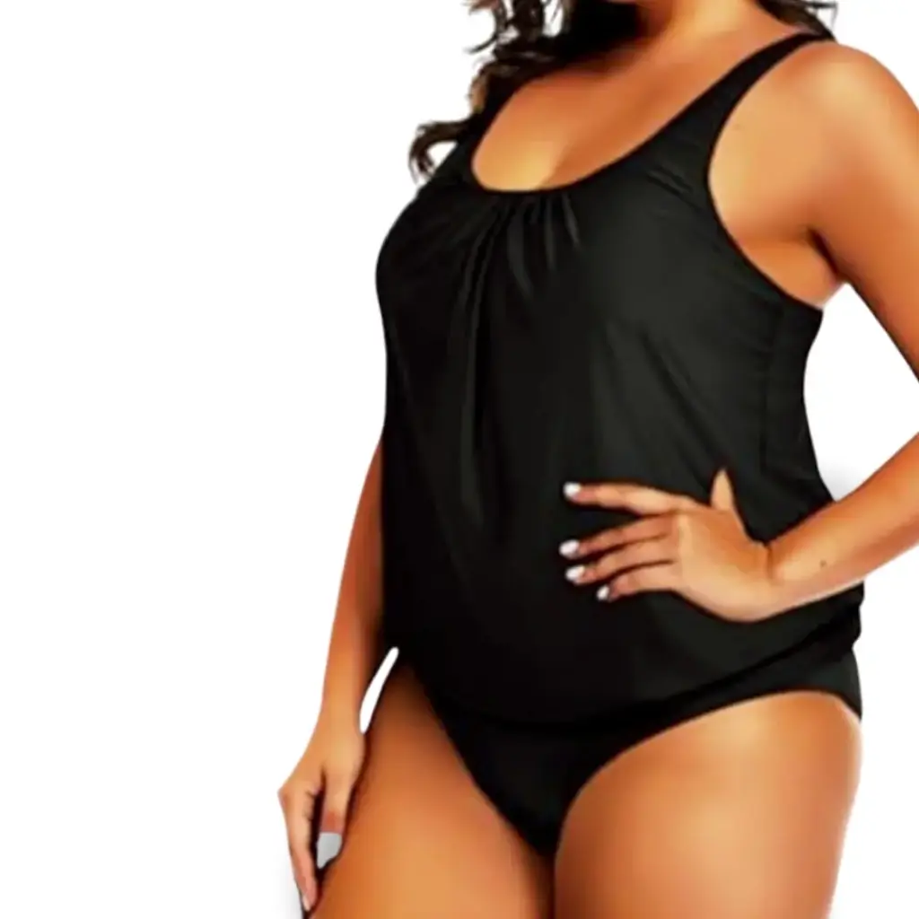 Traje de baño 2 piezas C Negro T XL