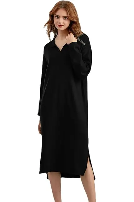 Vestido largo C Negro T XL
