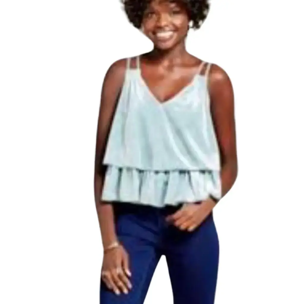 crop top de tirantes Xhilaration C Verde T XS