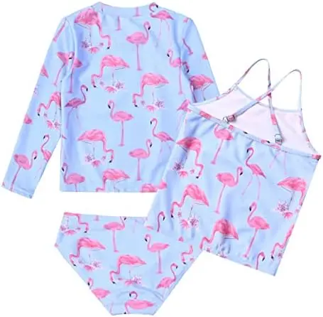 [115275] Traje de baño 3 piezas C Azul Flamingos T 11