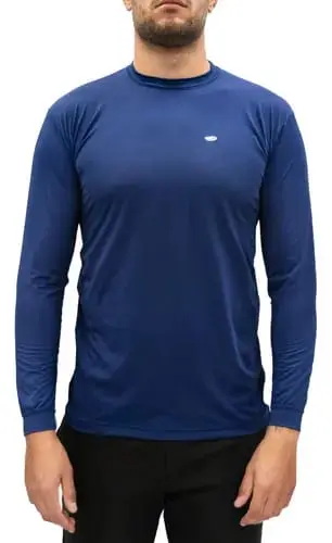 Playera  manga larga Reebok  C Azul marino T M