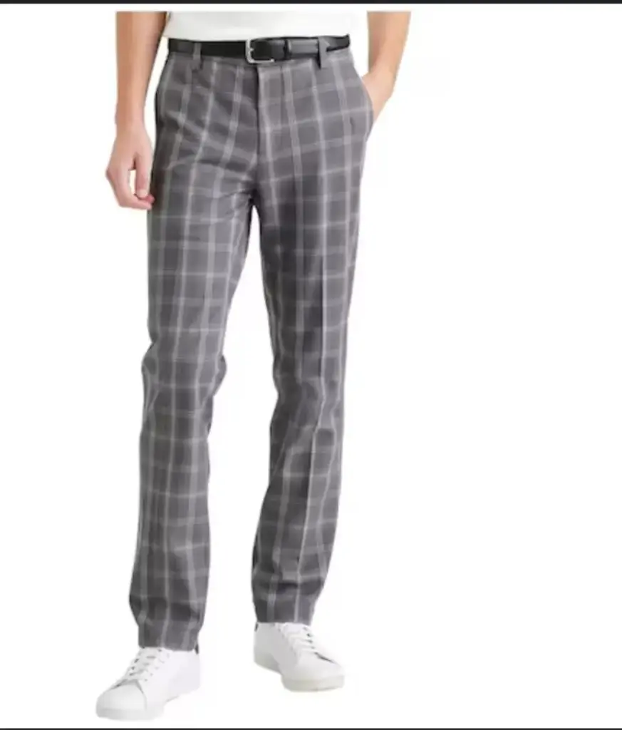 Pantalon AVA VIV C Cuadrado Crema-Negro T 17