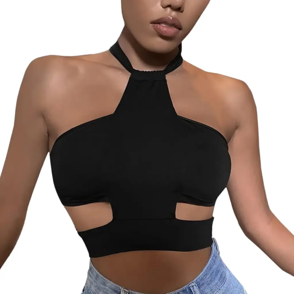 Crop Tp Fashion Nova C Negro T M