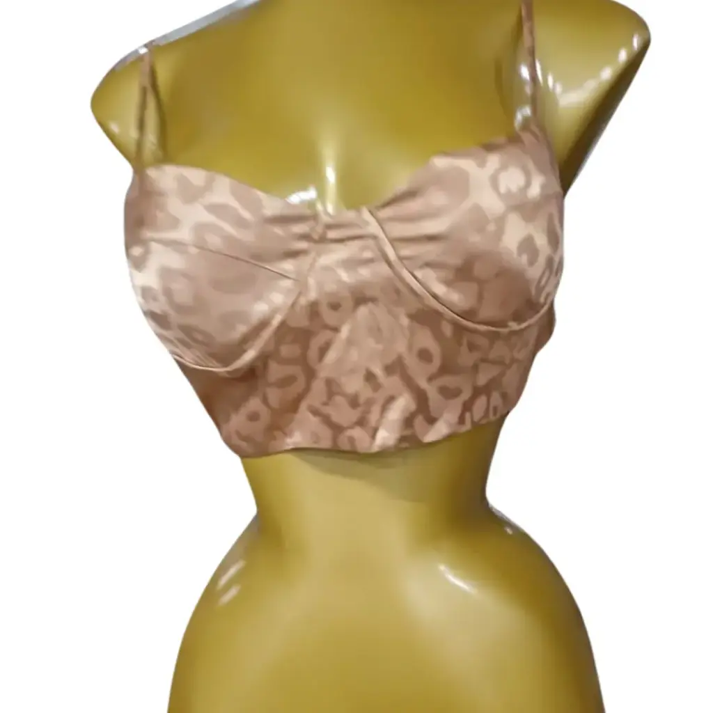 Crop Top Fashion Nova C Cobrizo T S