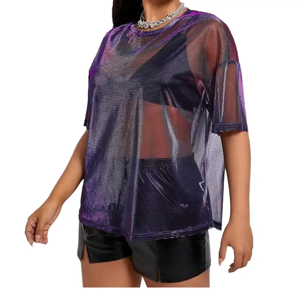 Blusa Fashion Nova C Morado T S