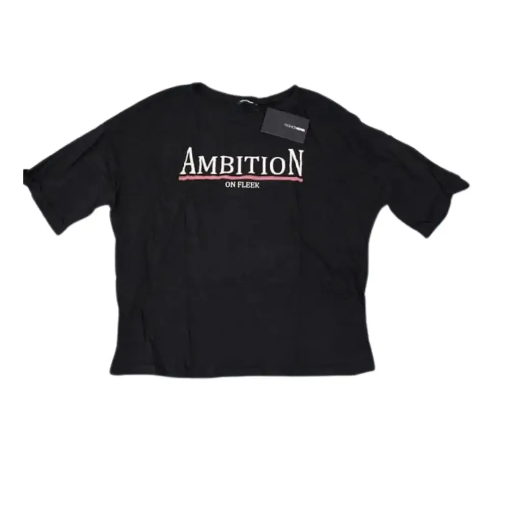 Playera Fashion Nova C Negro T XL