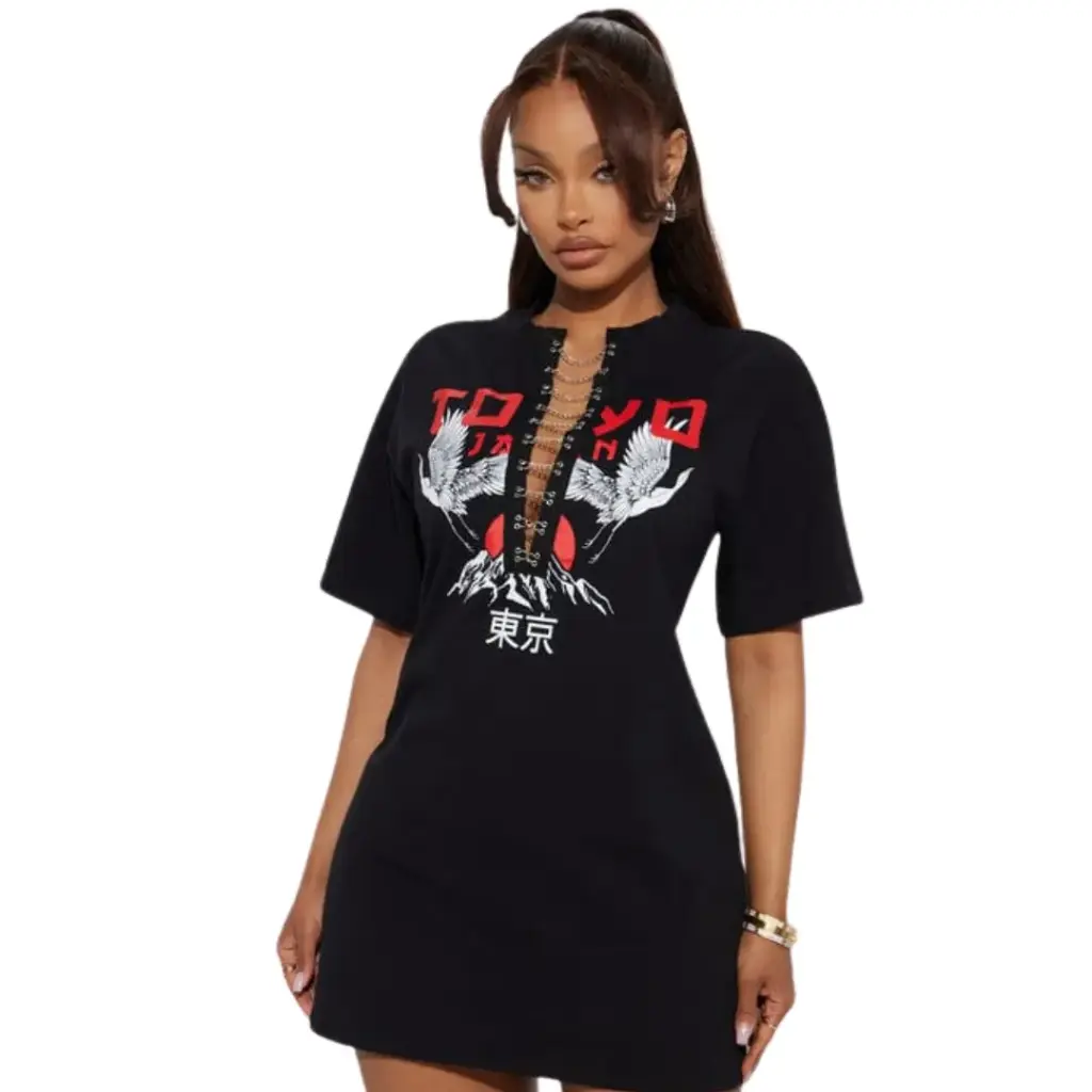 Playera Fashion Nova C Negro T M