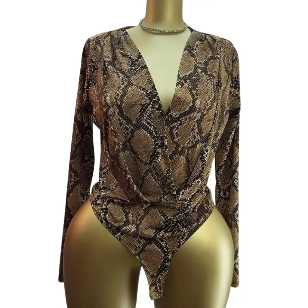 Panti Blusa Fashion nova C Leopardo T 1X