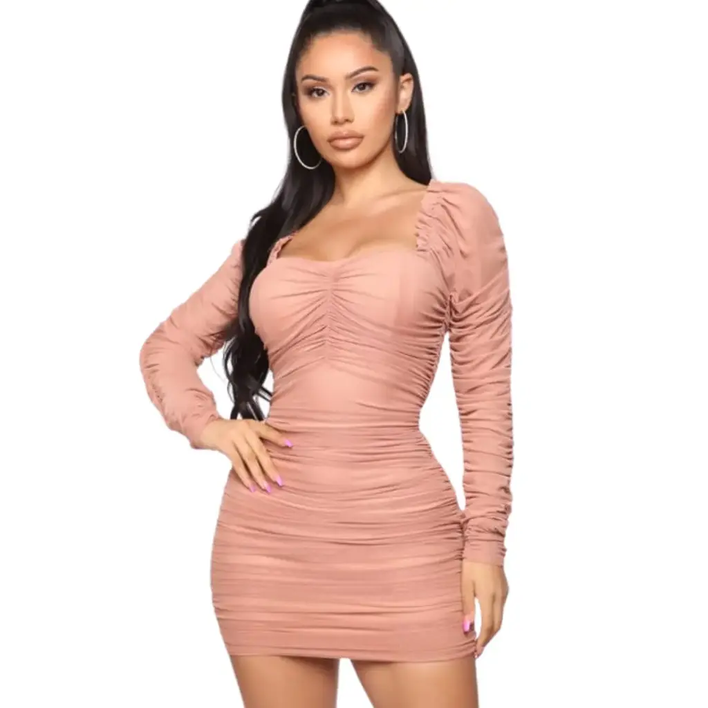 [113132] Vestido Fashion Nova C  Marron T L