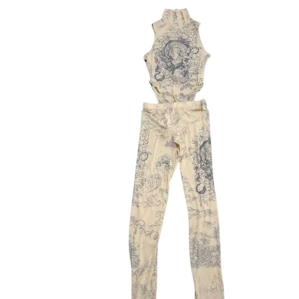 [115287] Conjunto Salida  de playa Fashion Nova C Beige T S