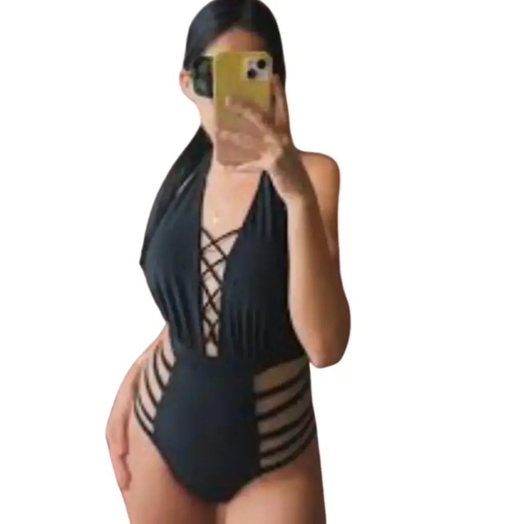 [115301] Traje de baño 1 pieza Fashion Nova C  Negro T 2X