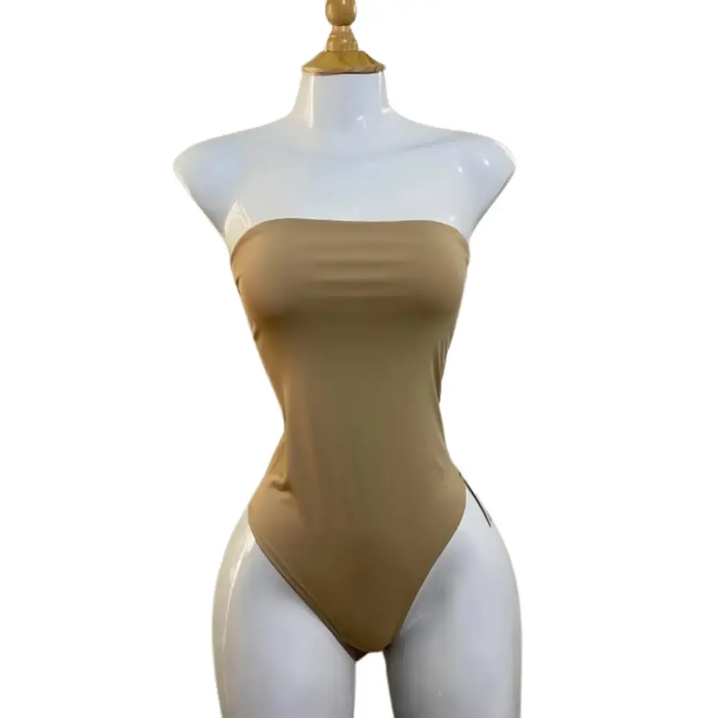 [115306] Traje de baño 1 pieza Fashion Nova C  Beige T S