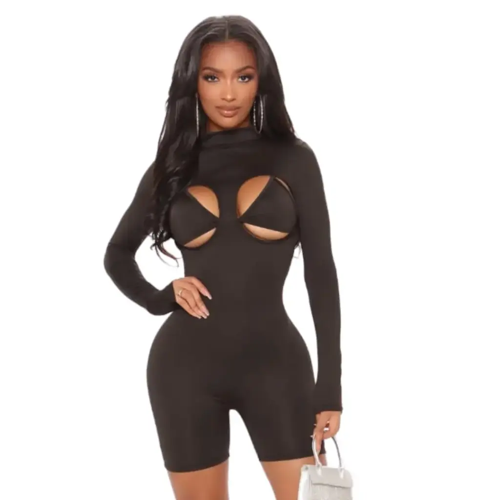 Traje de baño 1 pieza Fashion Nova C  Negro T S