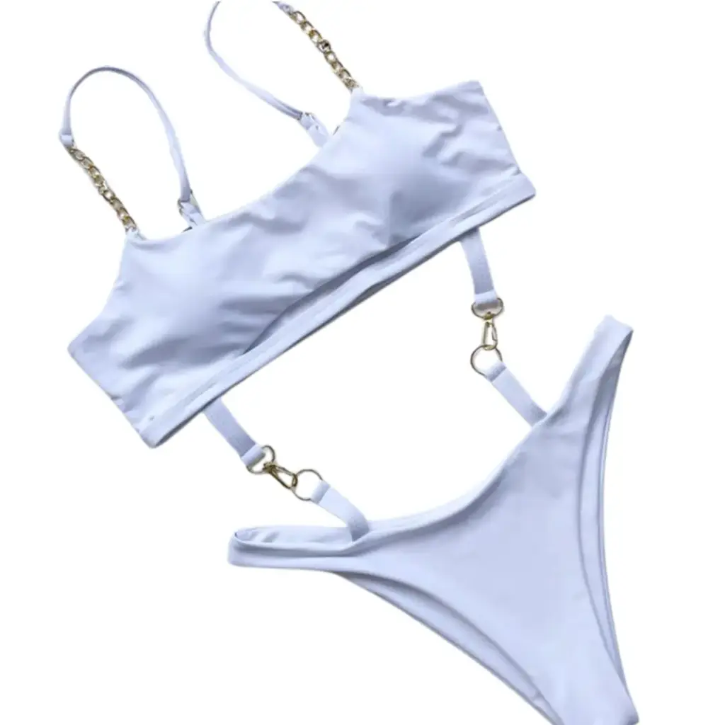 [115332] Traje de baño 1 pieza Fashion Nova C  Blanco T L