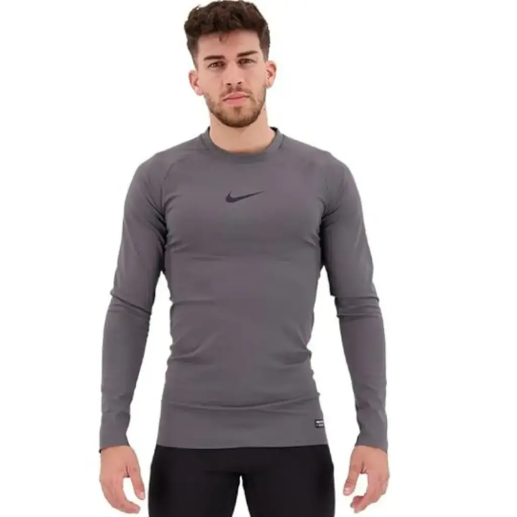 Playera manga larga NIKE C Gris Ta XL