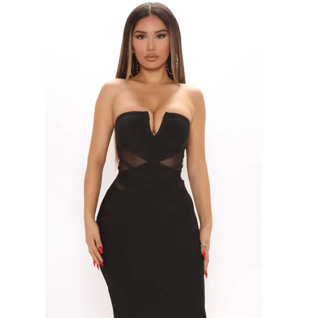 Vestido Fashion Nova C Negro T L
