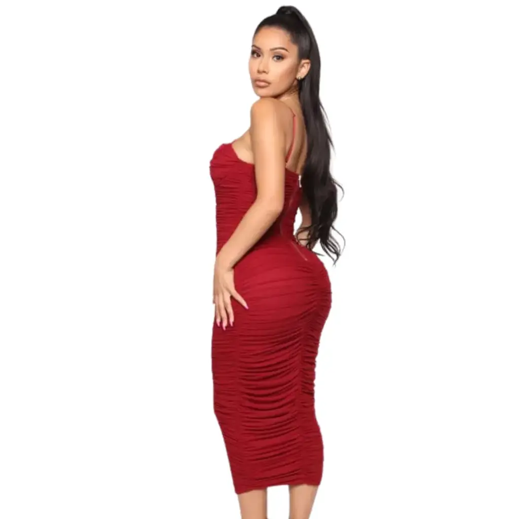 [113144] Vestido Fashion Nova C Vino T L