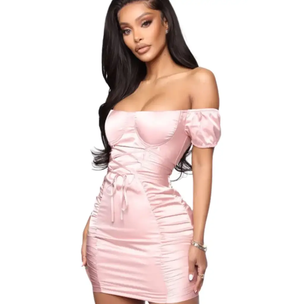 Vestido Fashion Nova C Palo de rosa T L