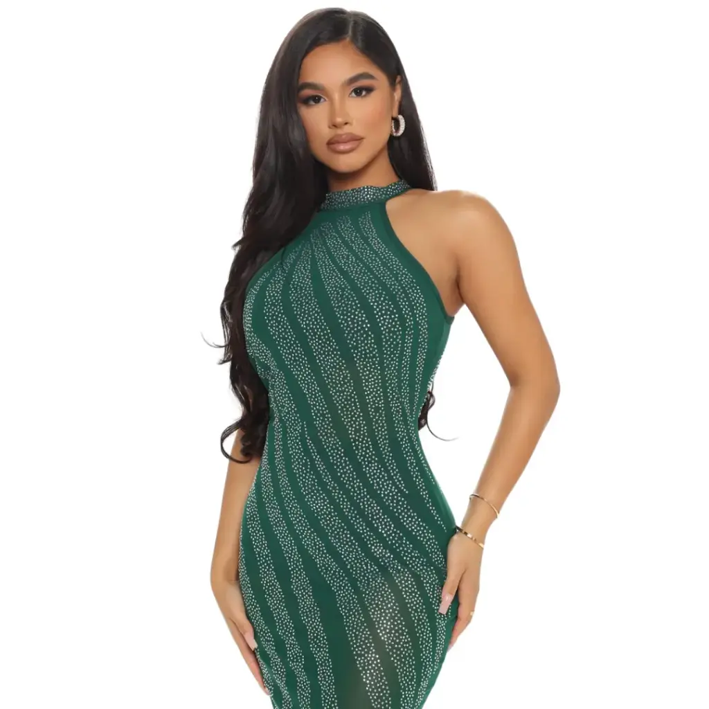 [113161] Vestido Fashion Nova C Verde T 1X