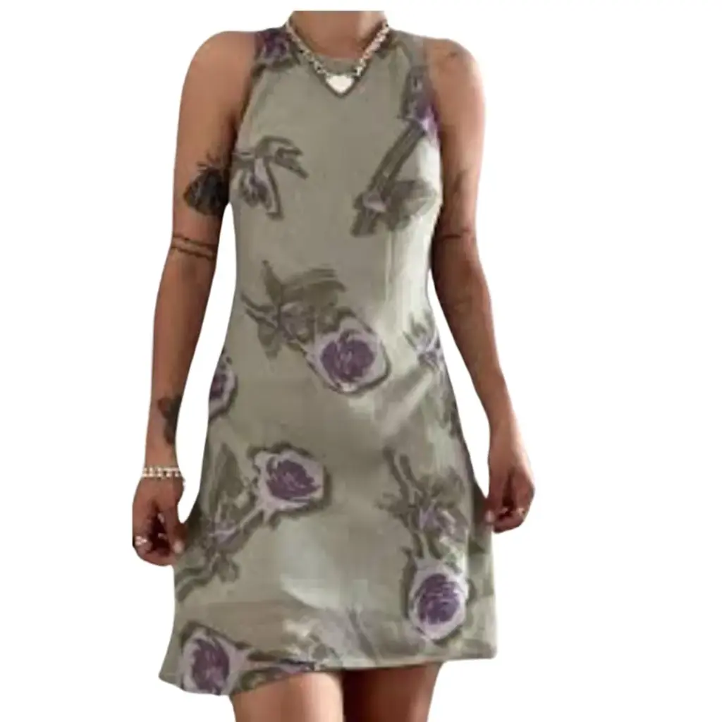 Vestido Wild Fable C verde T XS