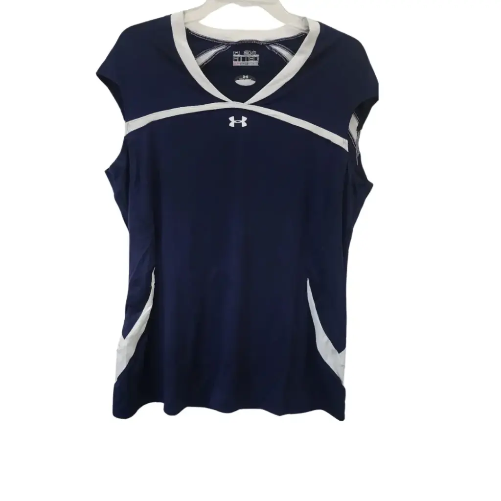 [106616] Camiseta Under Armour C Azul marino - Blanco T L