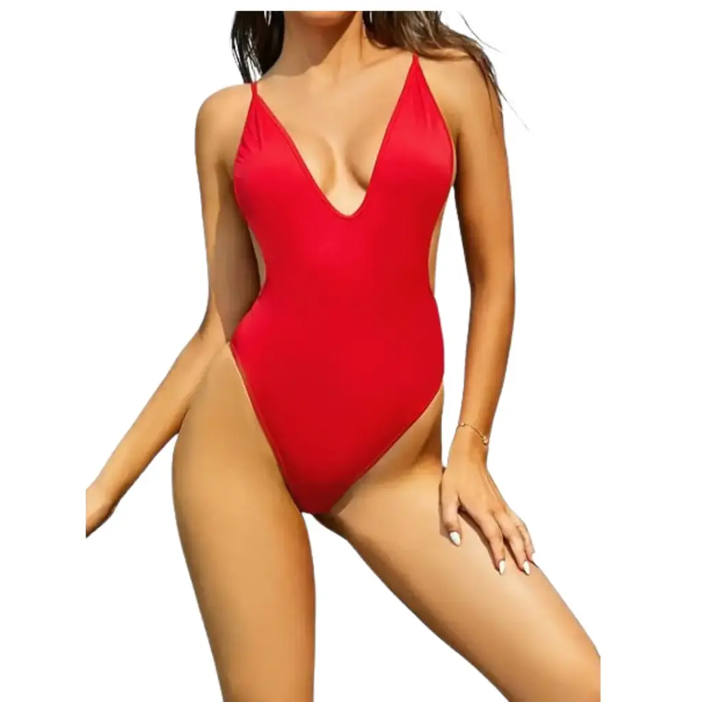 [115347] Traje de baño 1 pieza Mermaid C Rojo  T M