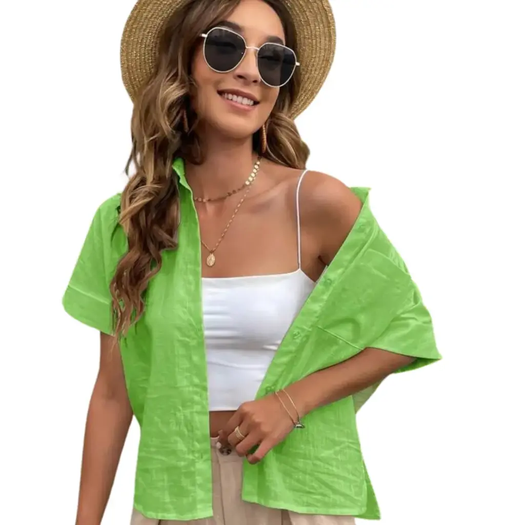 Blusa A new day C Verde Fluorecente T M