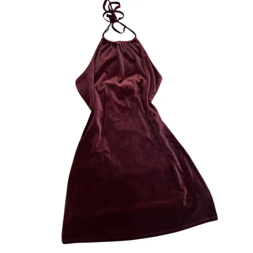 Vestido terciopelo Wild fable C Vino T XL