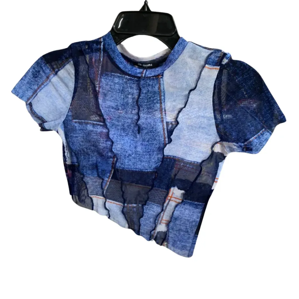 [102131] Blusa  Gmini C Azul marino T 10