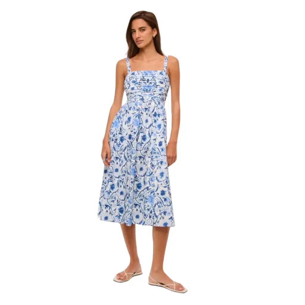Vestido Draper James C Azul Floreado T M 