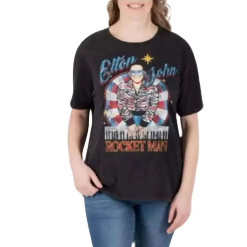 Playera Elthon Jhon C Negro T XXL