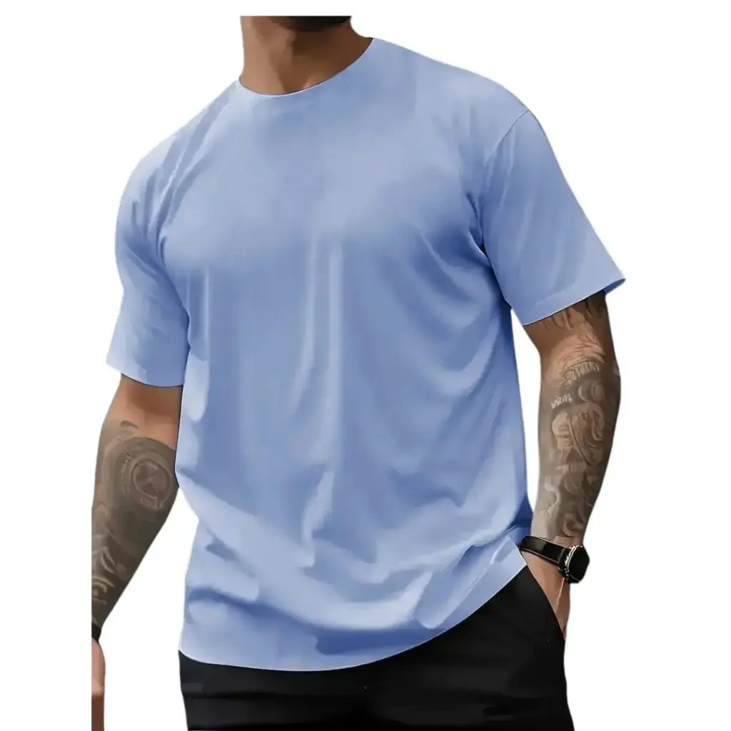 Playera Member´s Marcks C Azul cielo T L 