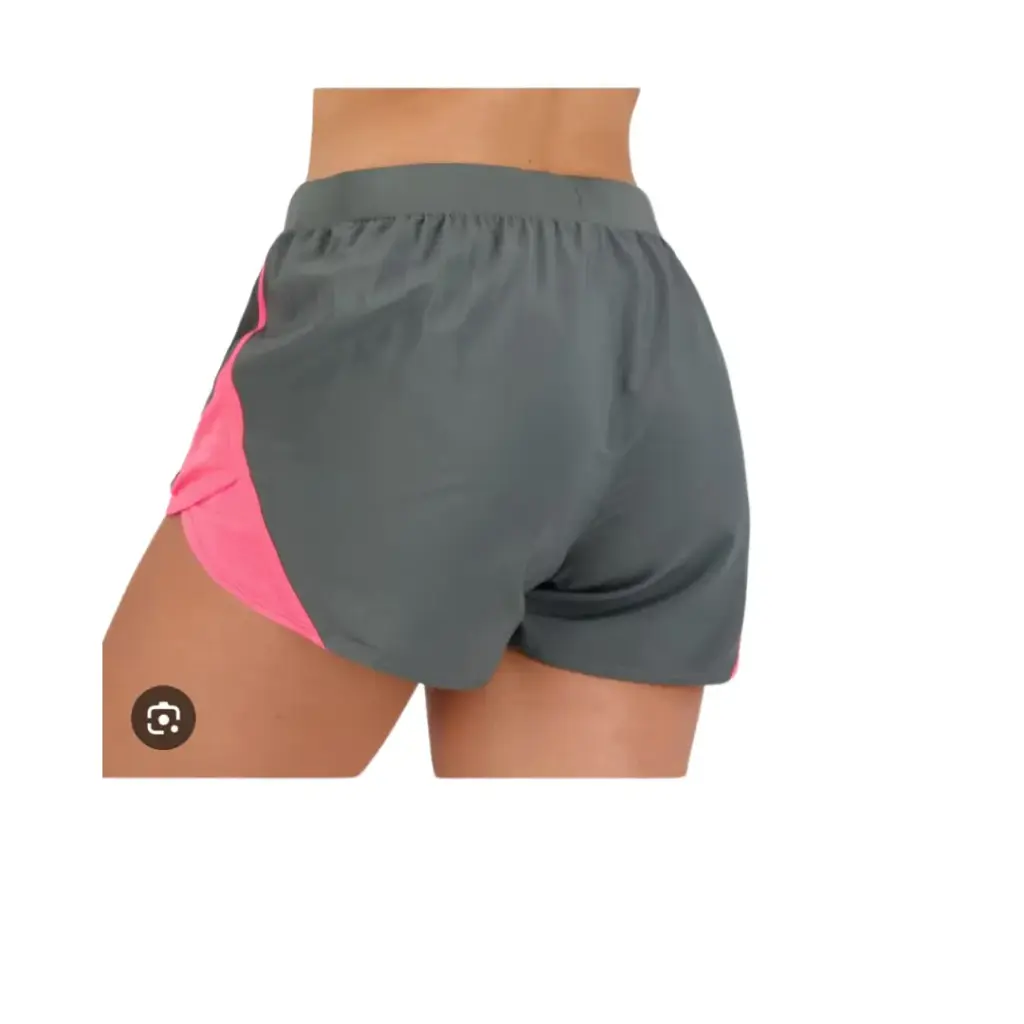 [011196] Short Hunder Armour C Gris-Rosa T XS