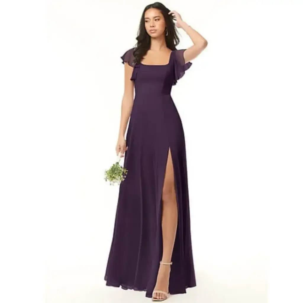 [1427782] Vestido Azazie C Plum T 8