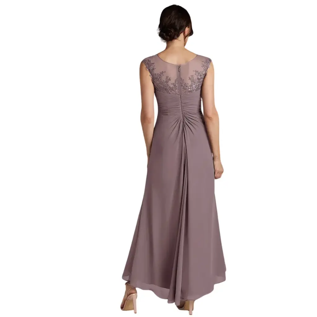Vestido Azazie C Vintage Mauve T 10