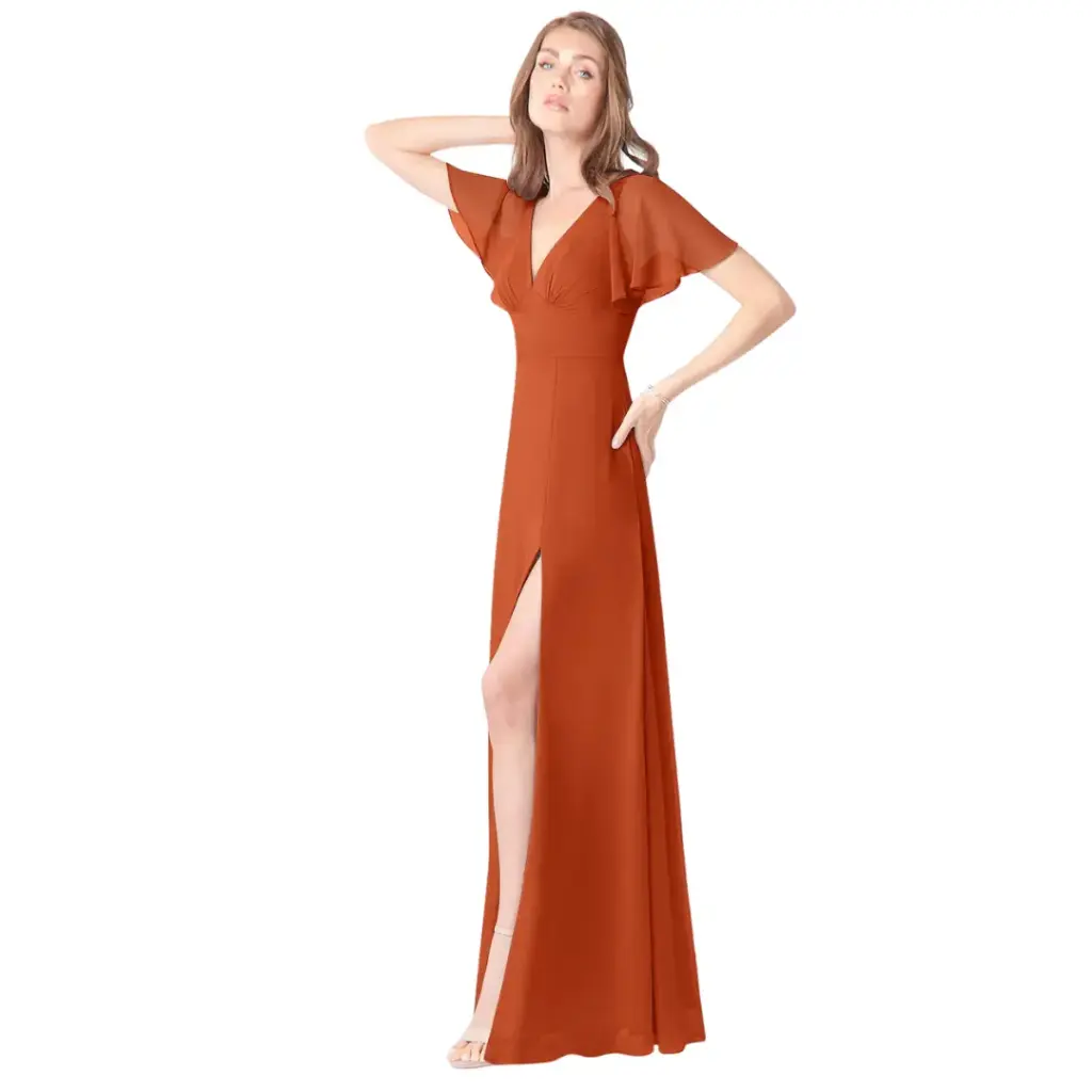 Vestido Azazie C Paprika T 24