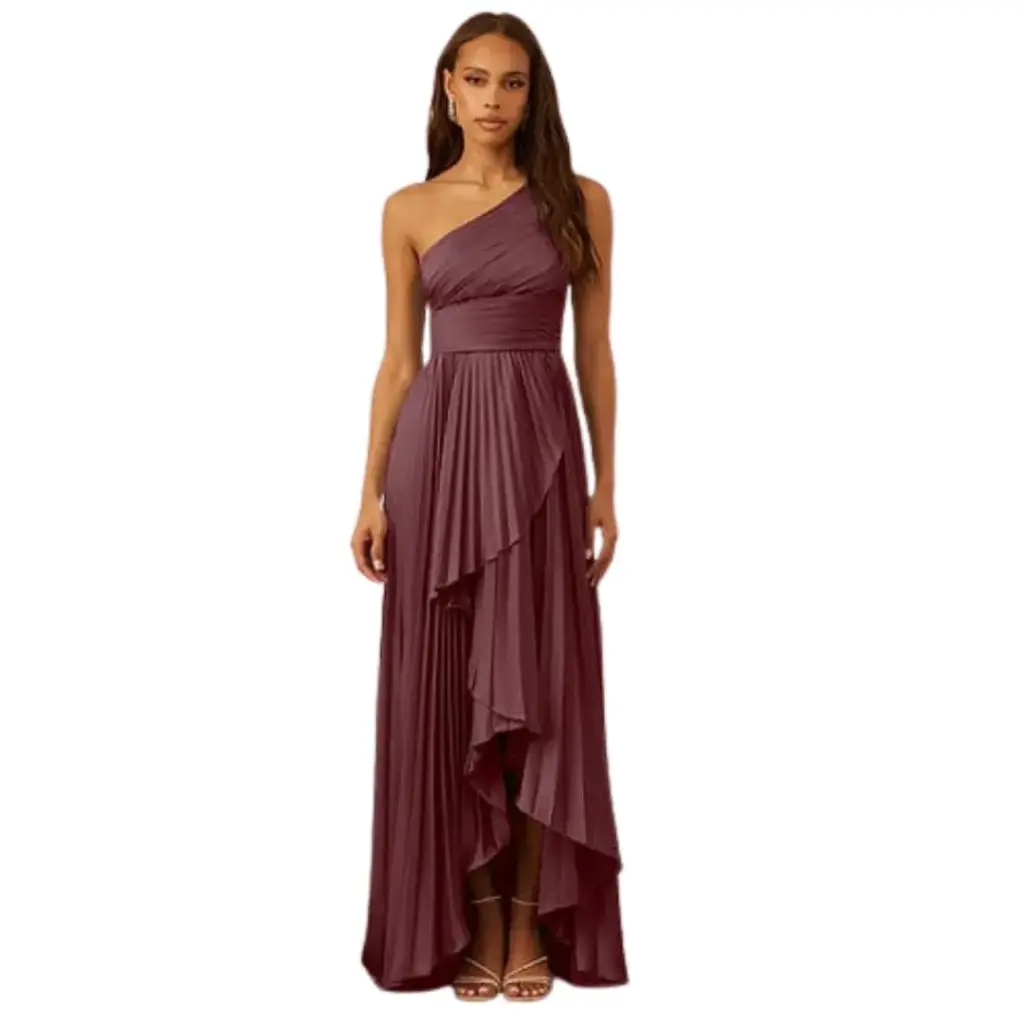 Vestido Azazie C Vino T 4