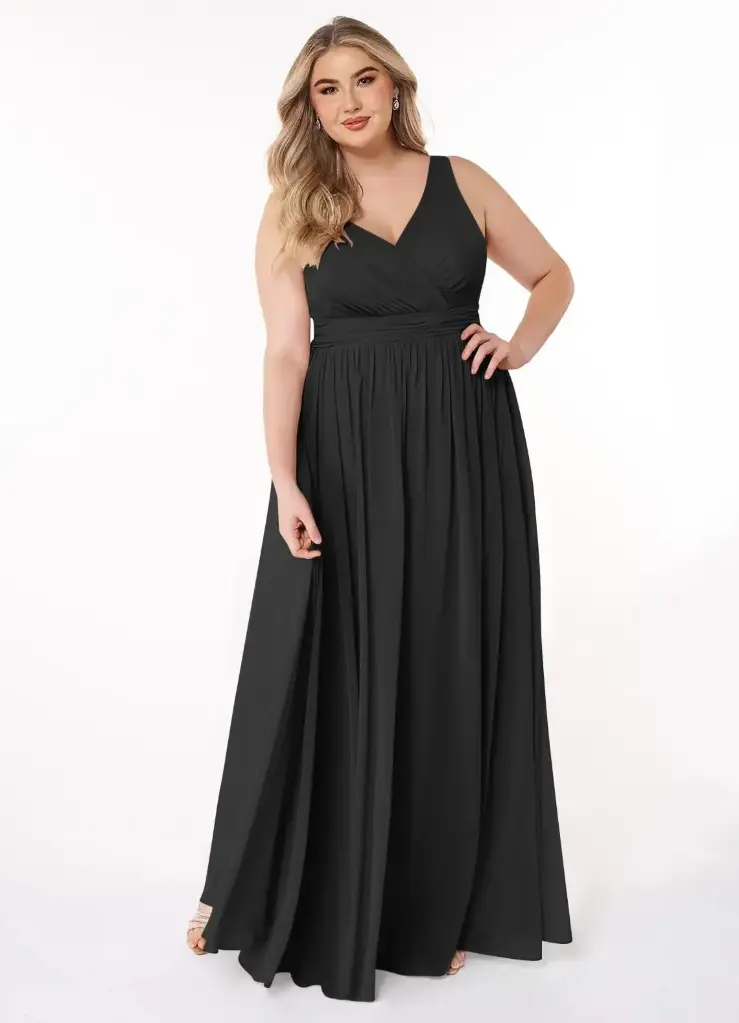 Vestido Azazie C Negro T 24