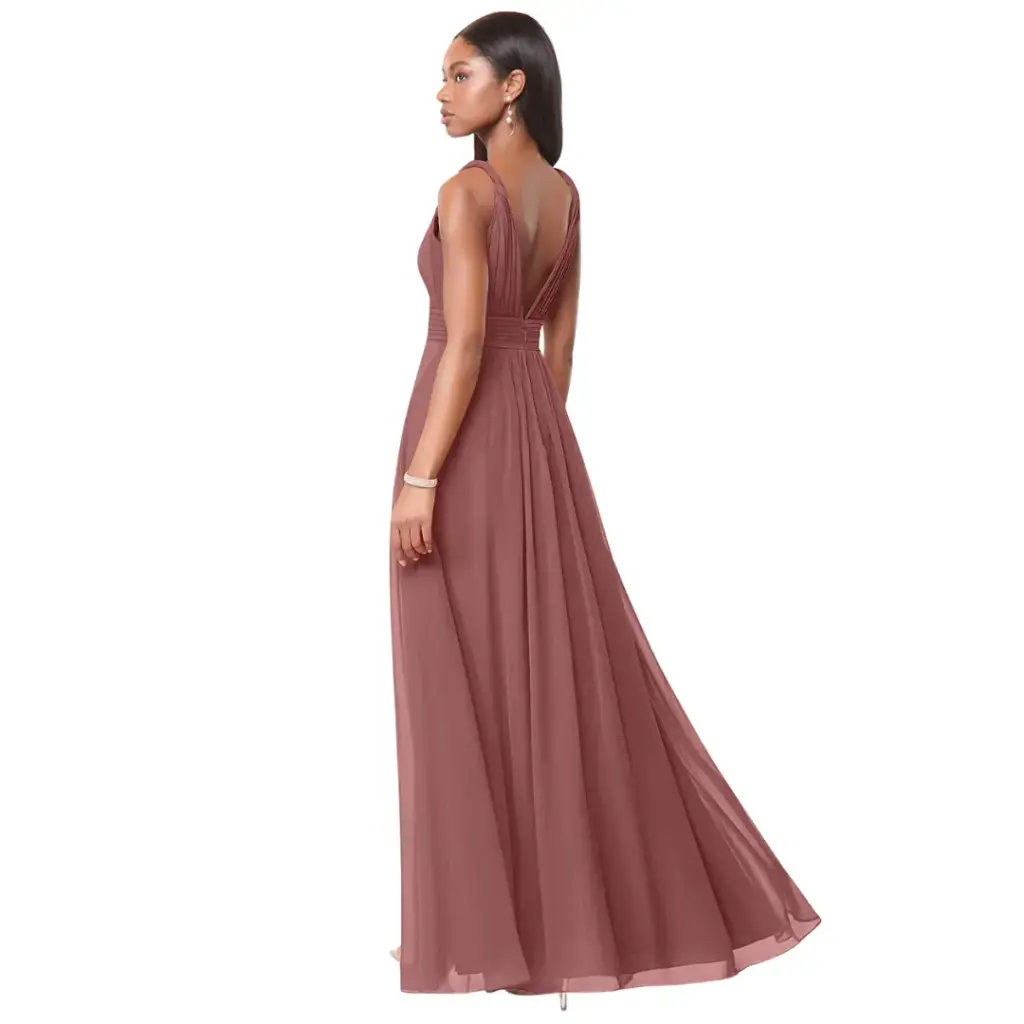 [424596] Vestido Azazie C Vino T 22