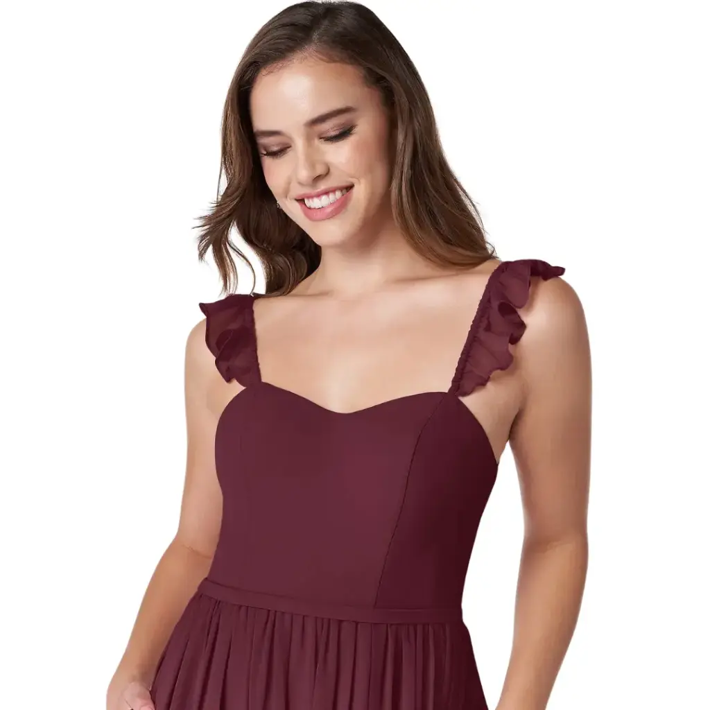 [269854] Vestido Azazie C Vino T 14
