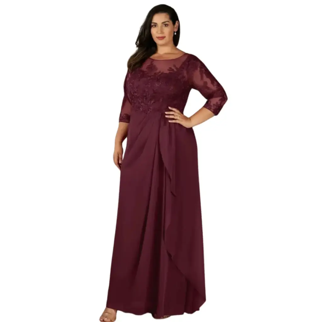 Vestido Azazie C Vino T 20