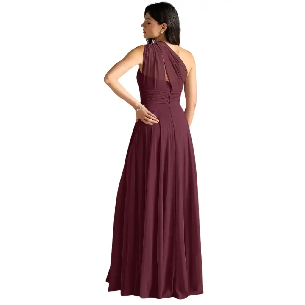 Vestido Azazie C Guinda T 8