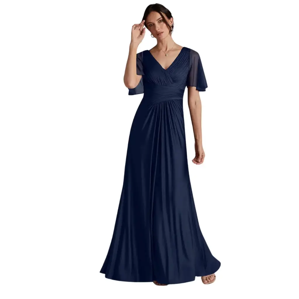 Vestido Azazie C Azul marino T10