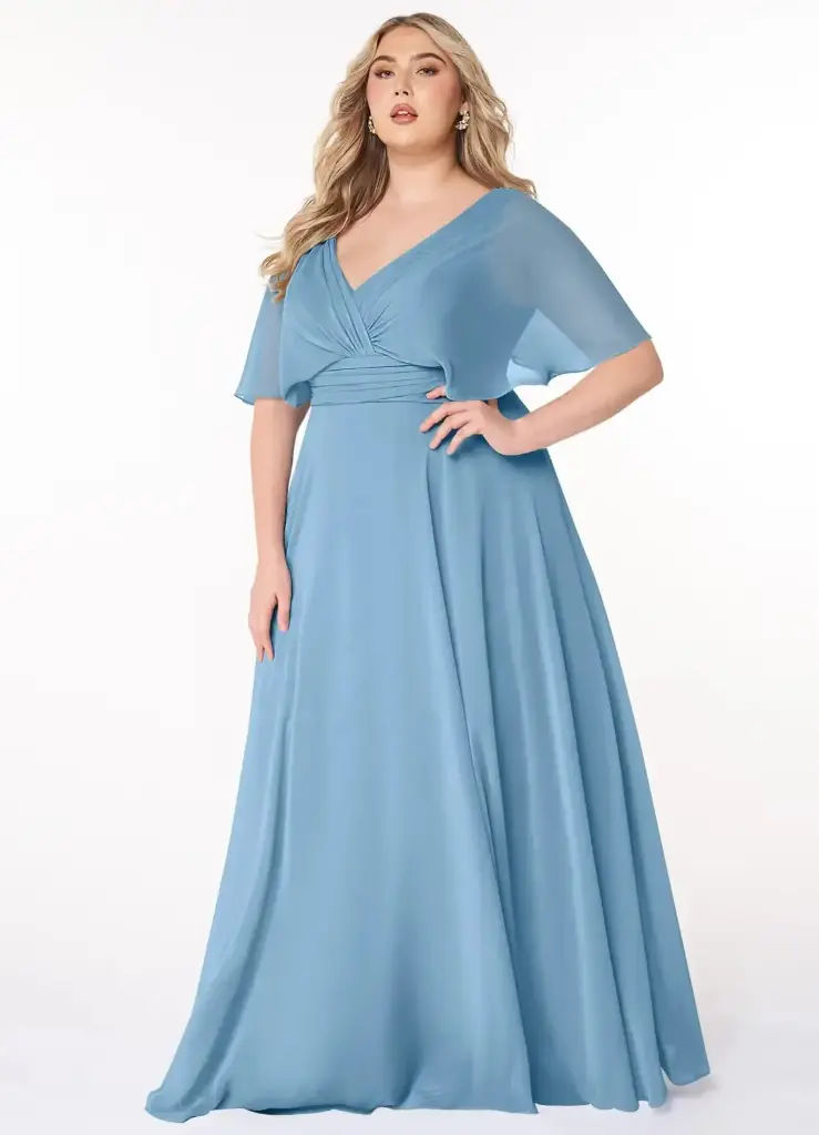 Vestidos Azazie C Azul T 18