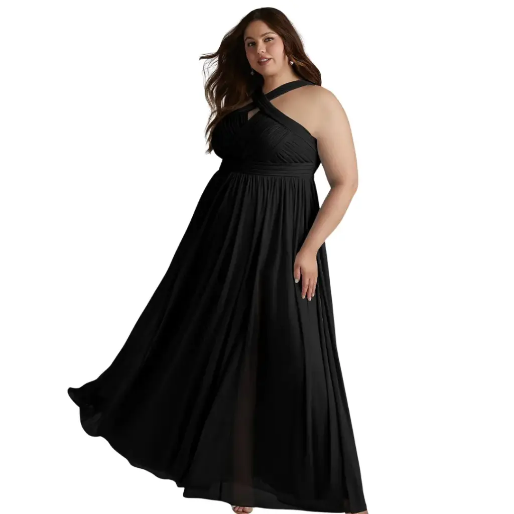 Vestido Azazie C Negro T L